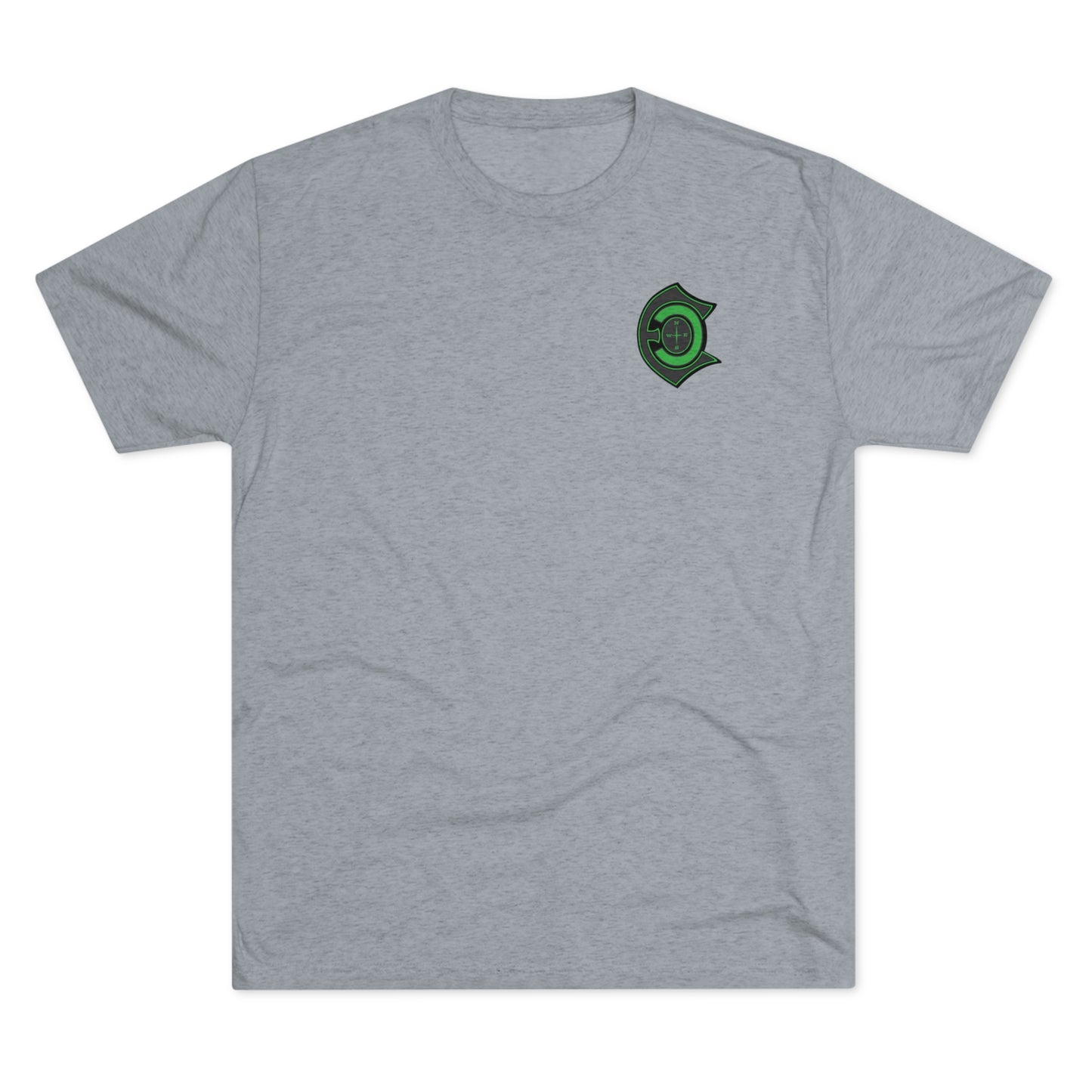 "Muddy Water Cleans The Soul" green letter tri-blend t-shirts