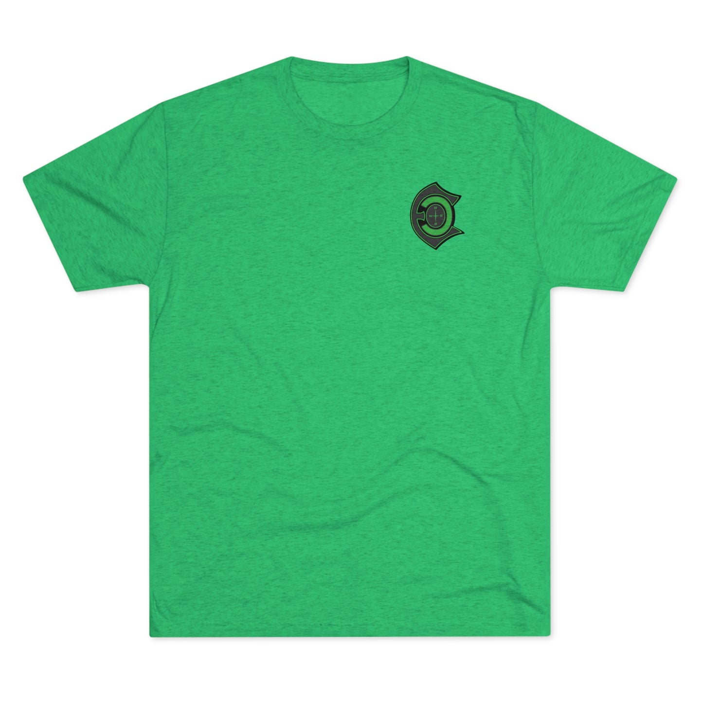 "Big Whiskers" Flathead green letter tri-blend t-shirts