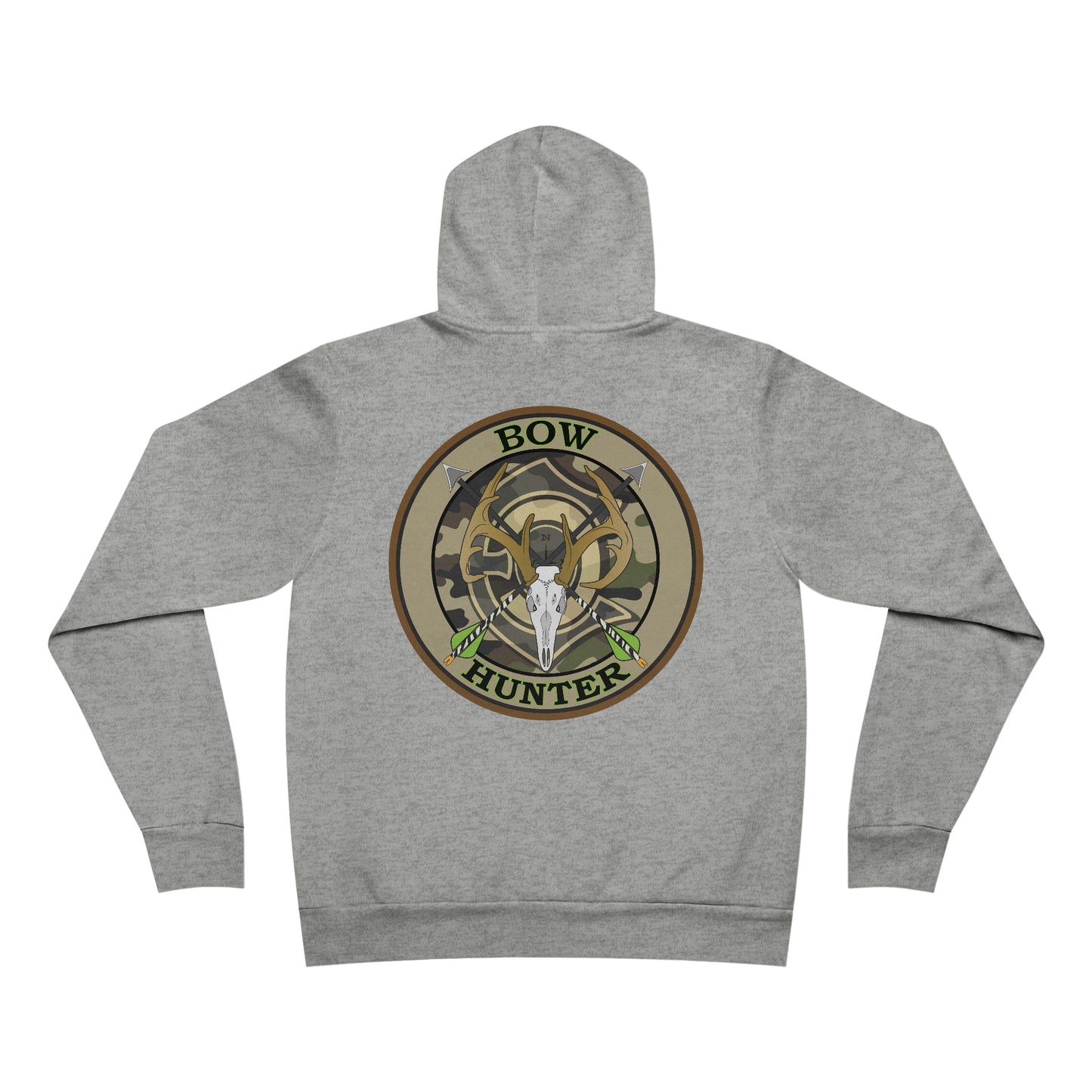 Bow Hunter Green Fleece Pullover Hoodie