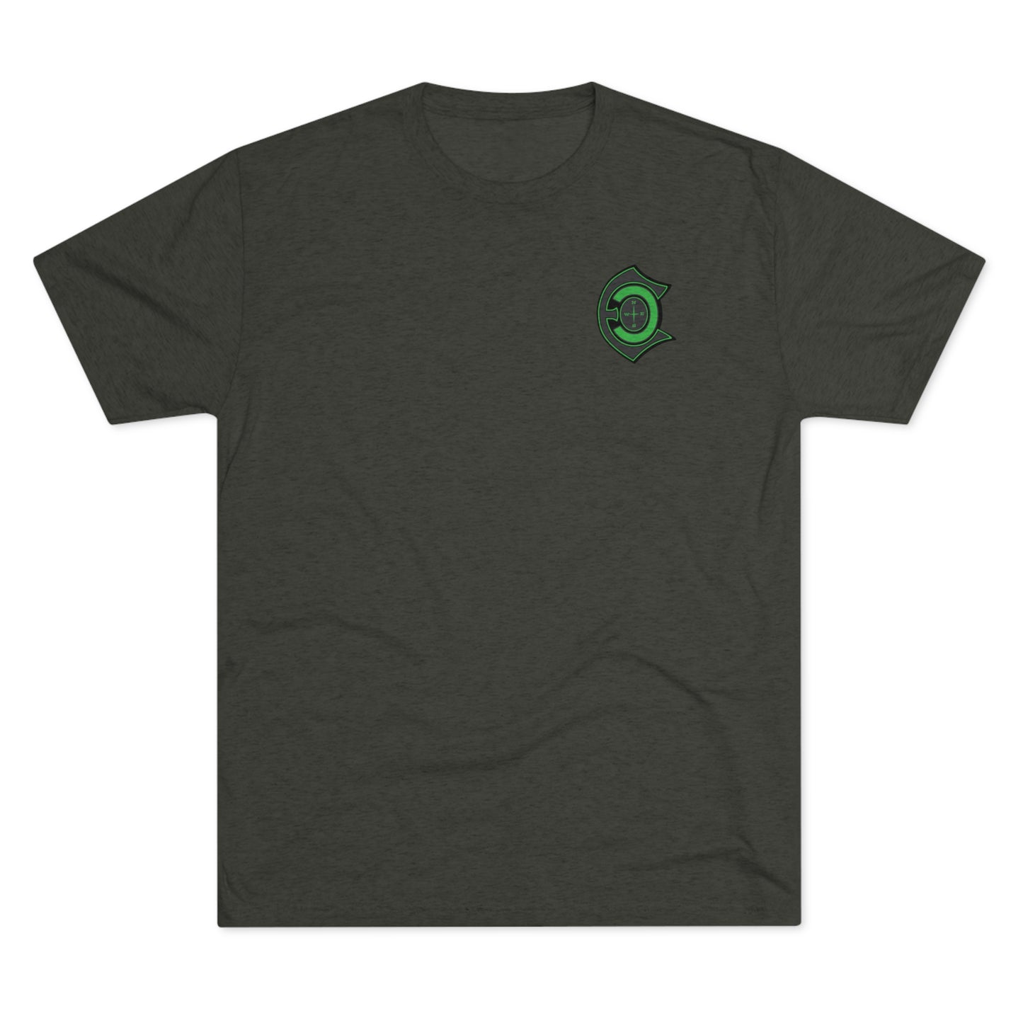 "Big Whiskers" Flathead green letter tri-blend t-shirts