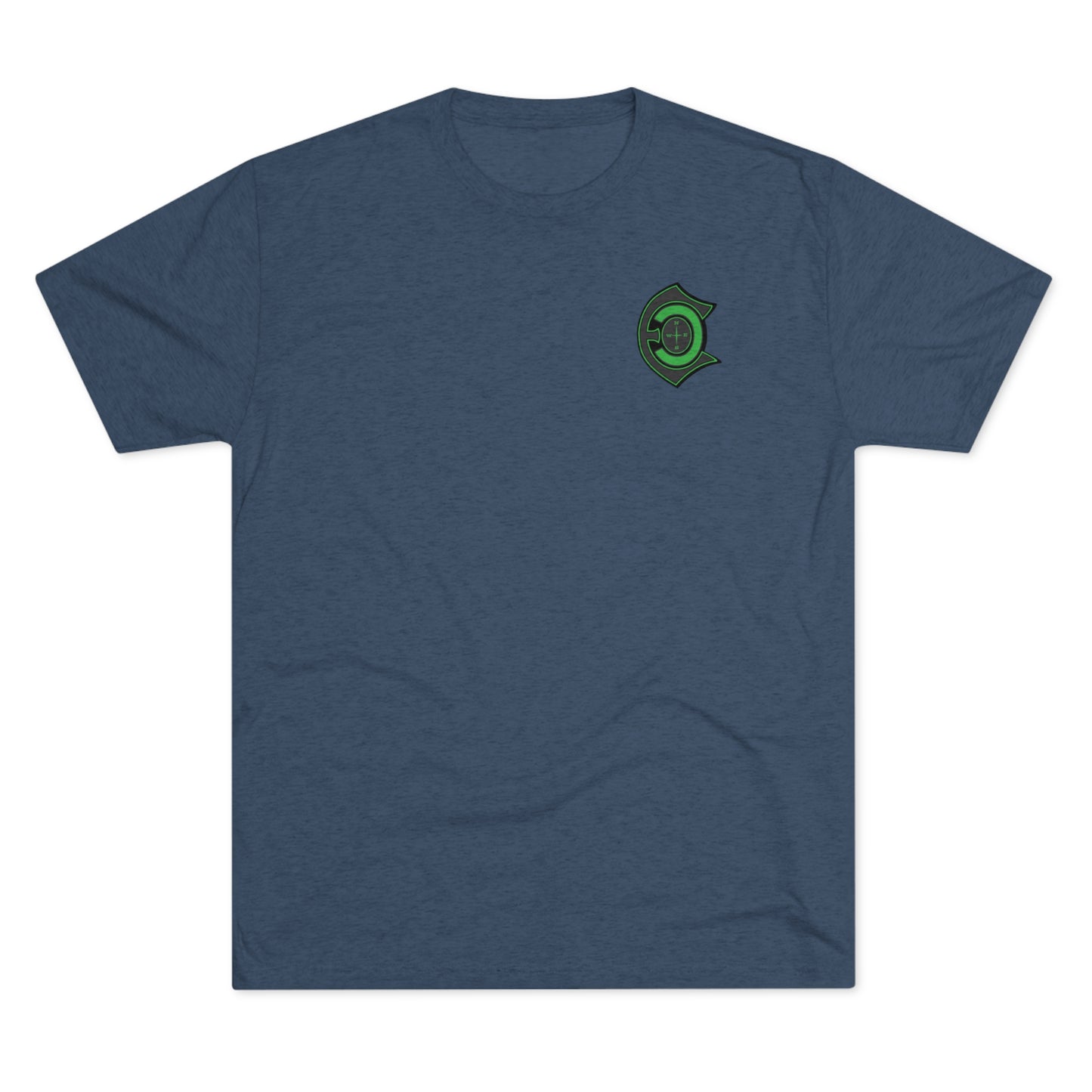 "Let'r Rip" green letter tri-blend t-shirts