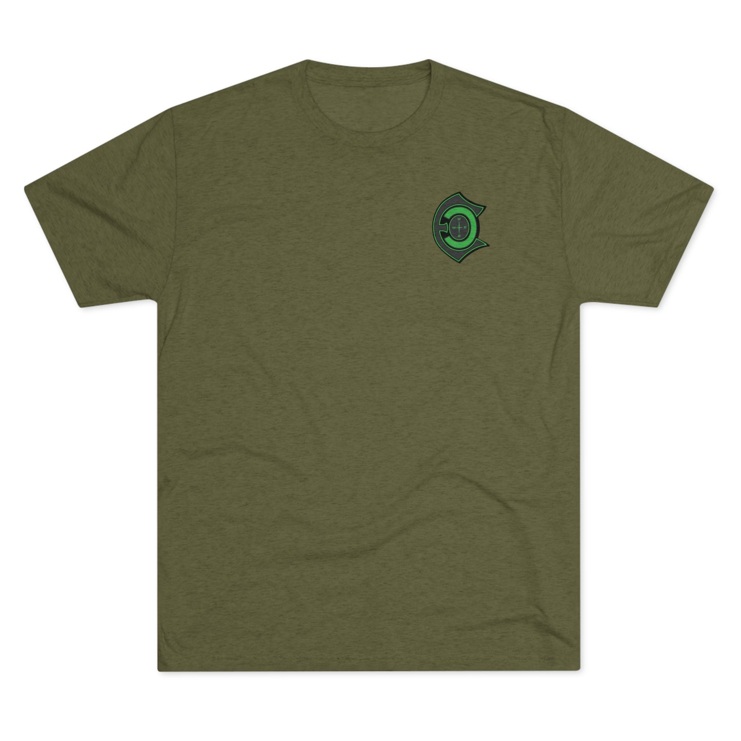 "Muddy Water Cleans The Soul" green letter tri-blend t-shirts