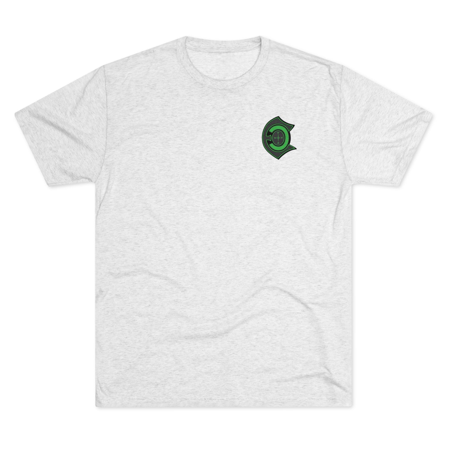 "Muddy Water Cleans The Soul" green letter tri-blend t-shirts