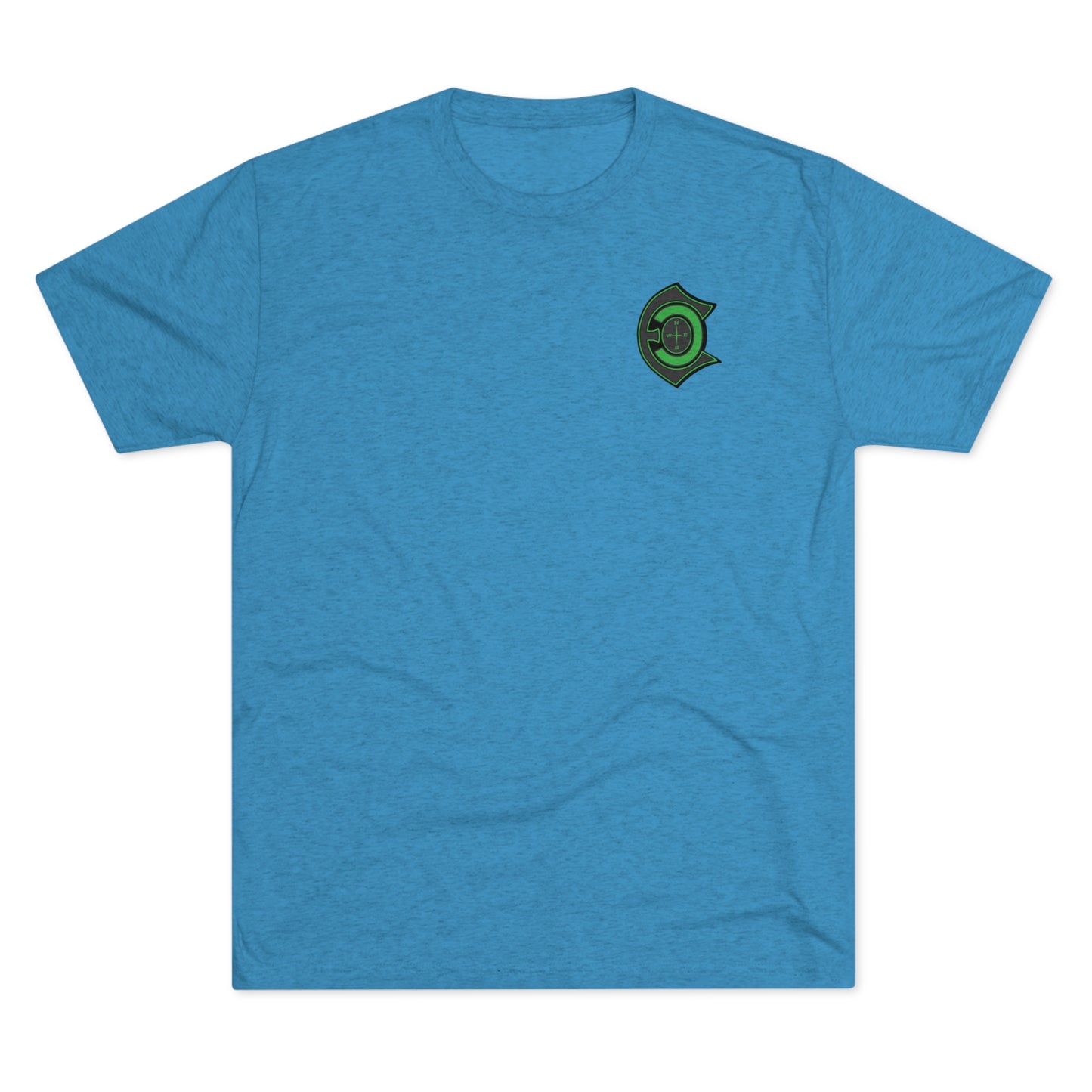 "Muddy Water Cleans The Soul" green letter tri-blend t-shirts