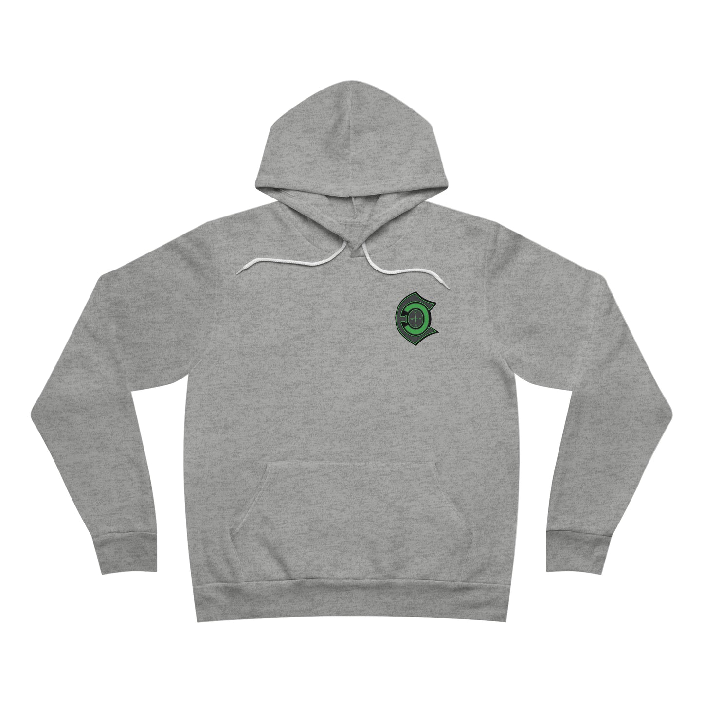 "Tailing Redfish" green letter Fleece Pullover Hoodie