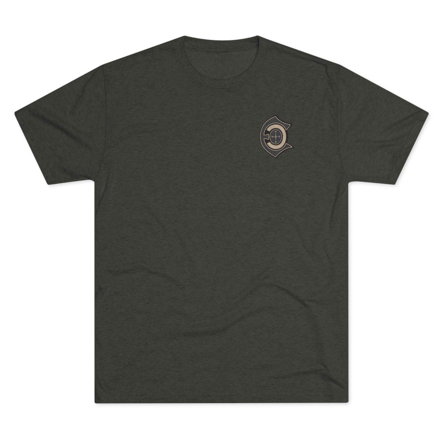 Saddle Hunter Green Tri-Blend Crew Tee