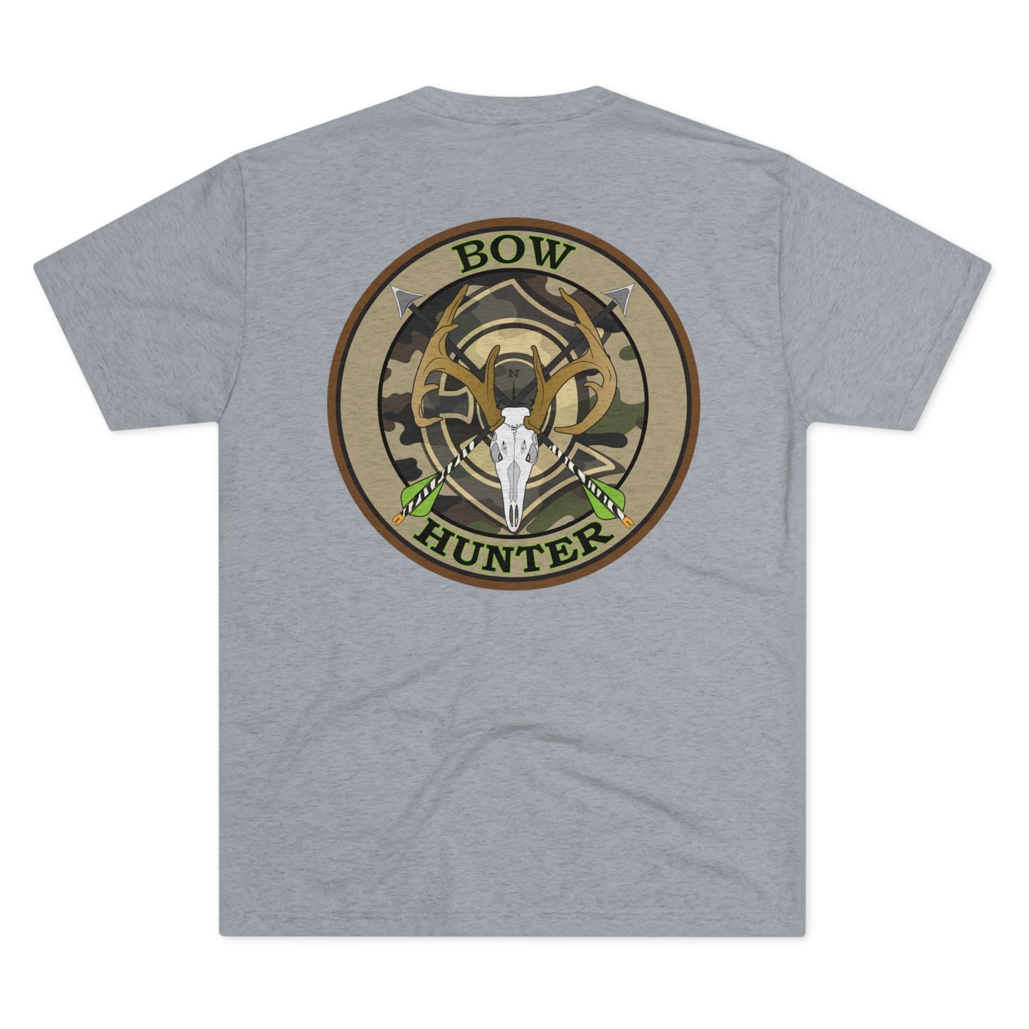 Bow Hunter Green Tri-Blend Crew Tee