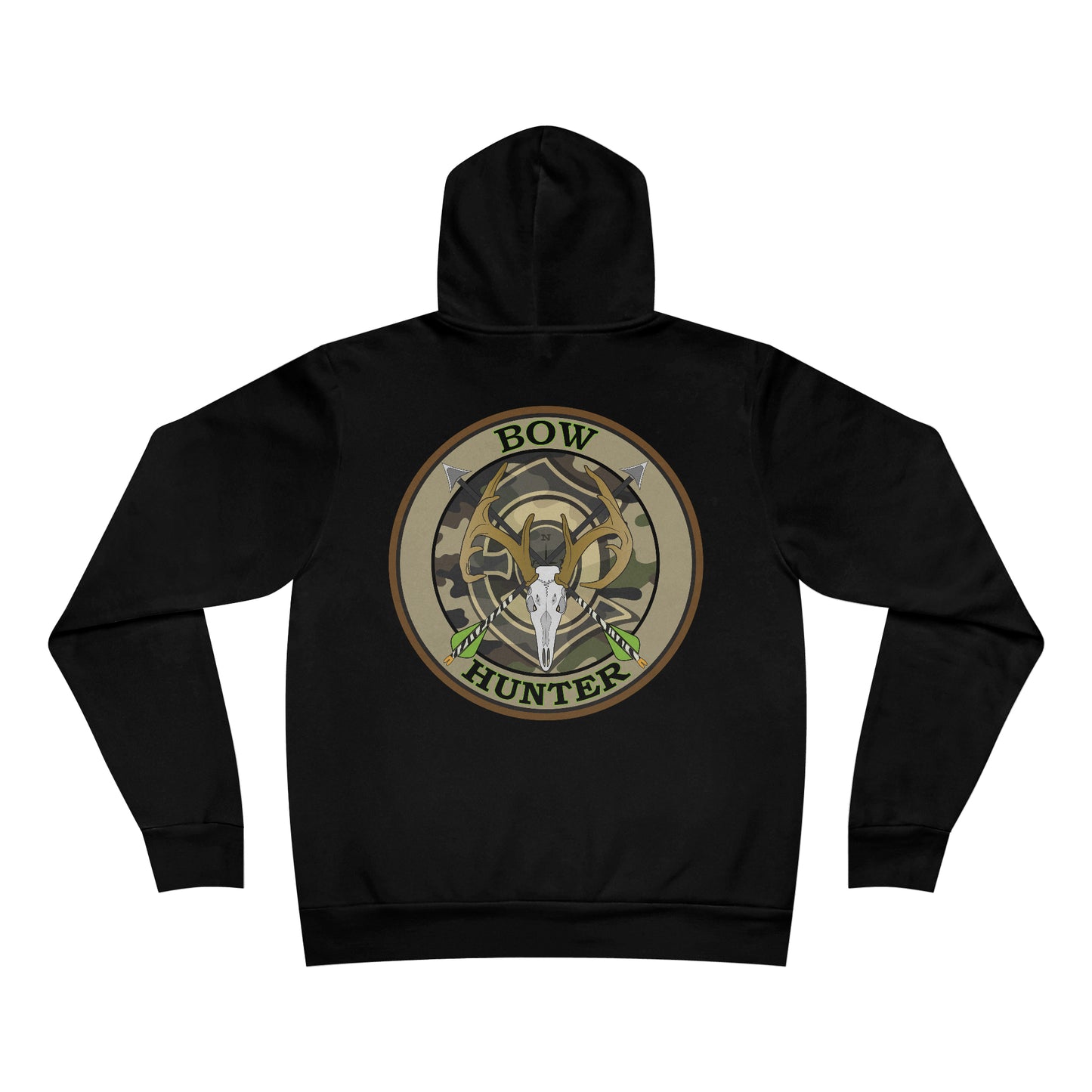 Bow Hunter Green Fleece Pullover Hoodie