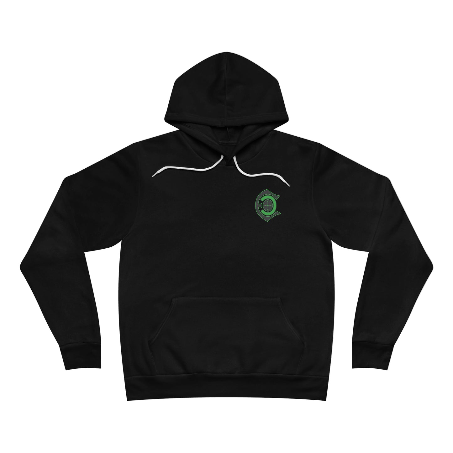 "Let'r Rip" green letter Fleece Pullover Hoodie