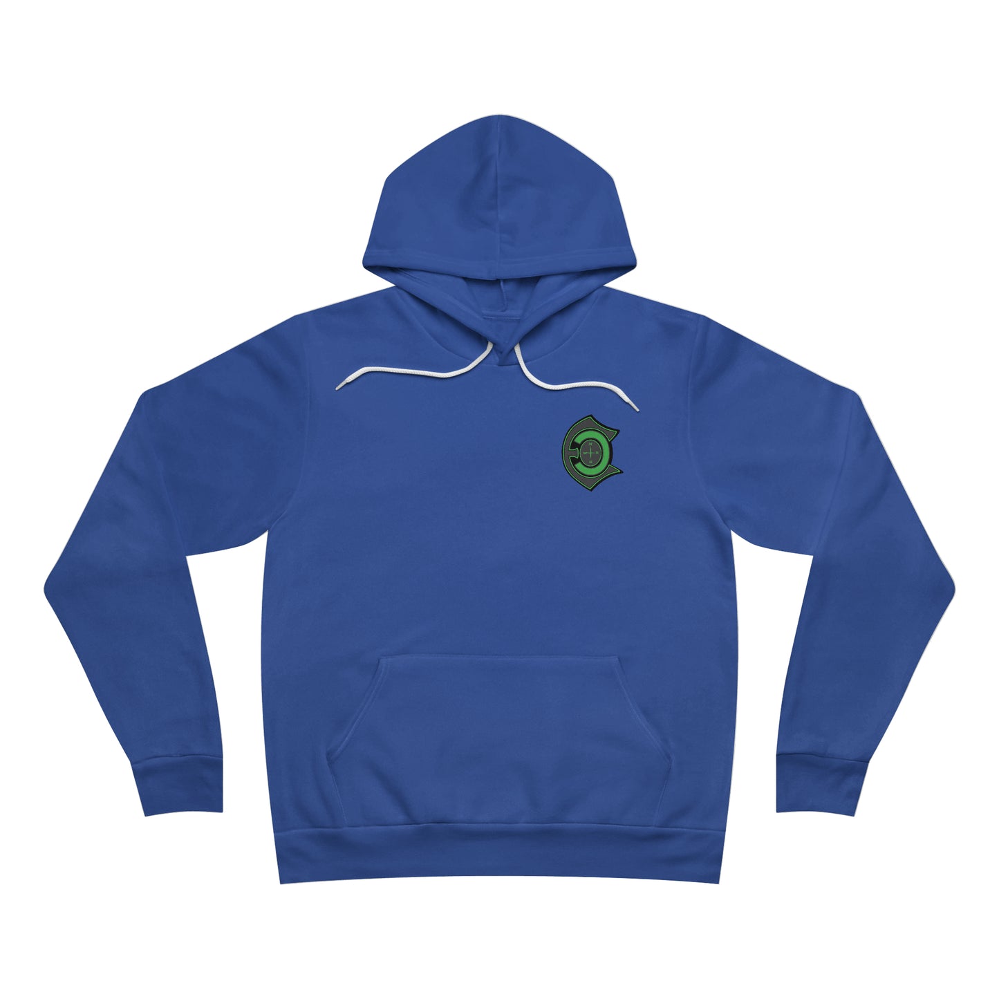 "Let'r Rip" green letter Fleece Pullover Hoodie