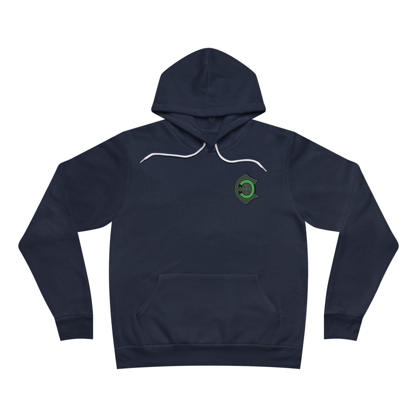 "Let'r Rip" green letter Fleece Pullover Hoodie