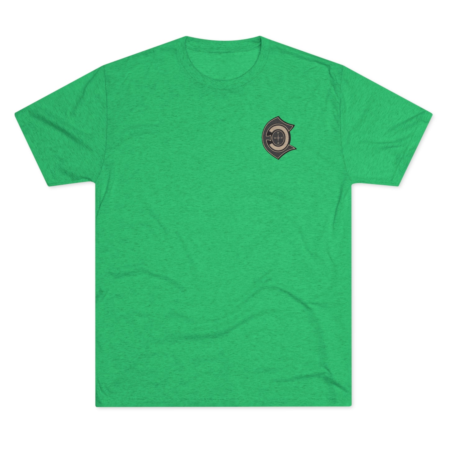 Saddle Hunter Green Tri-Blend Crew Tee