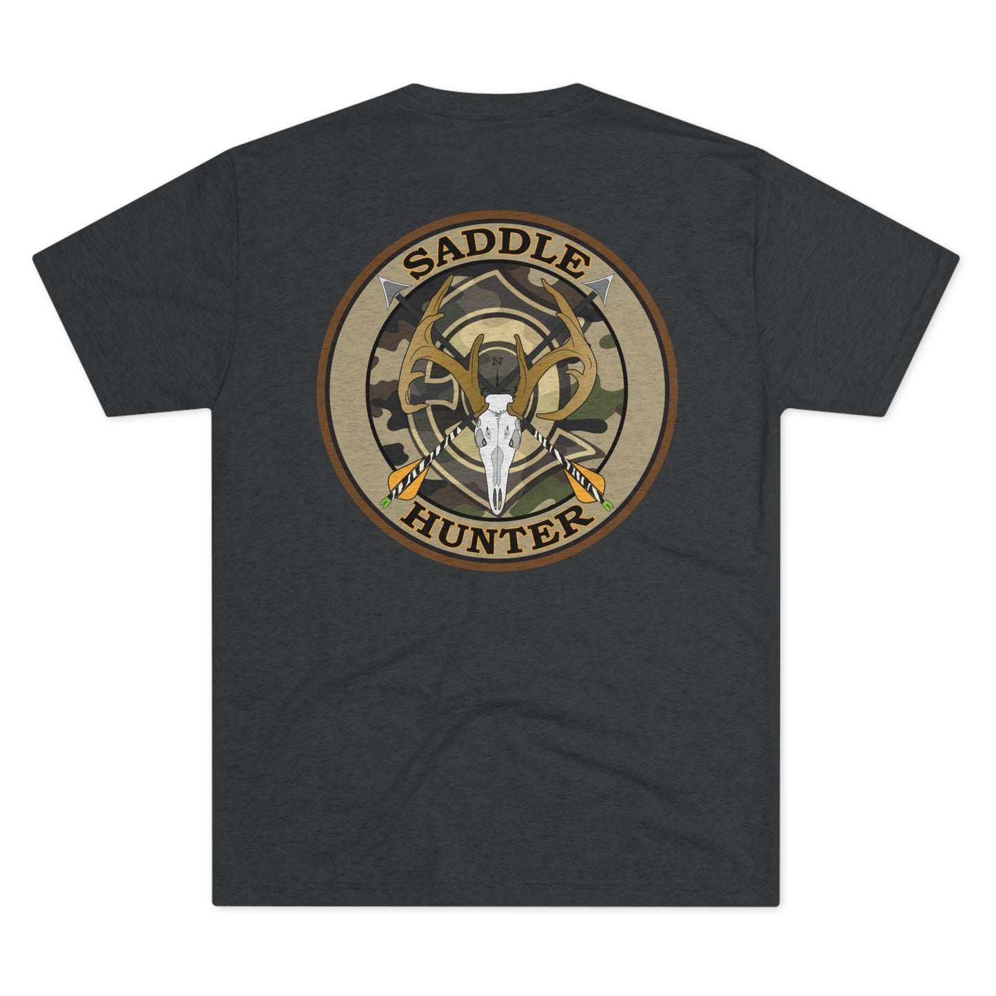 Saddle Hunter Orange Tri-Blend Crew Tee