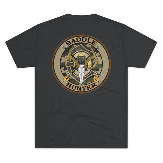 Saddle Hunter Orange Tri-Blend Crew Tee