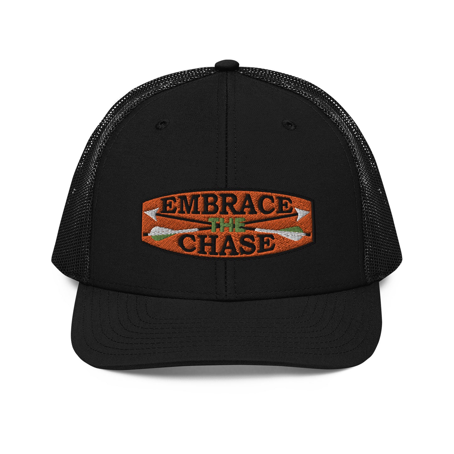 Bow Hunter Orange Patch Richardson 112 Trucker Cap