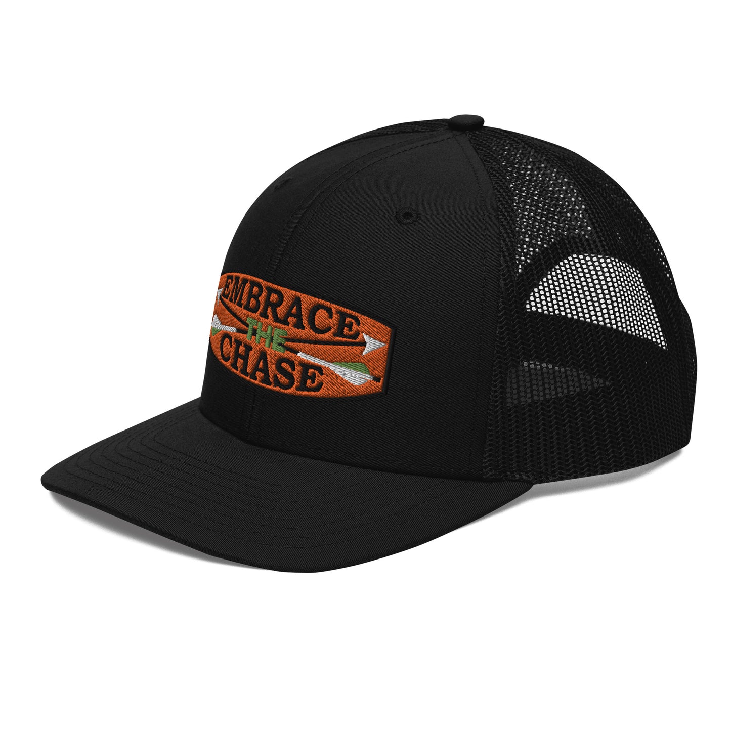 Bow Hunter Orange Patch Richardson 112 Trucker Cap