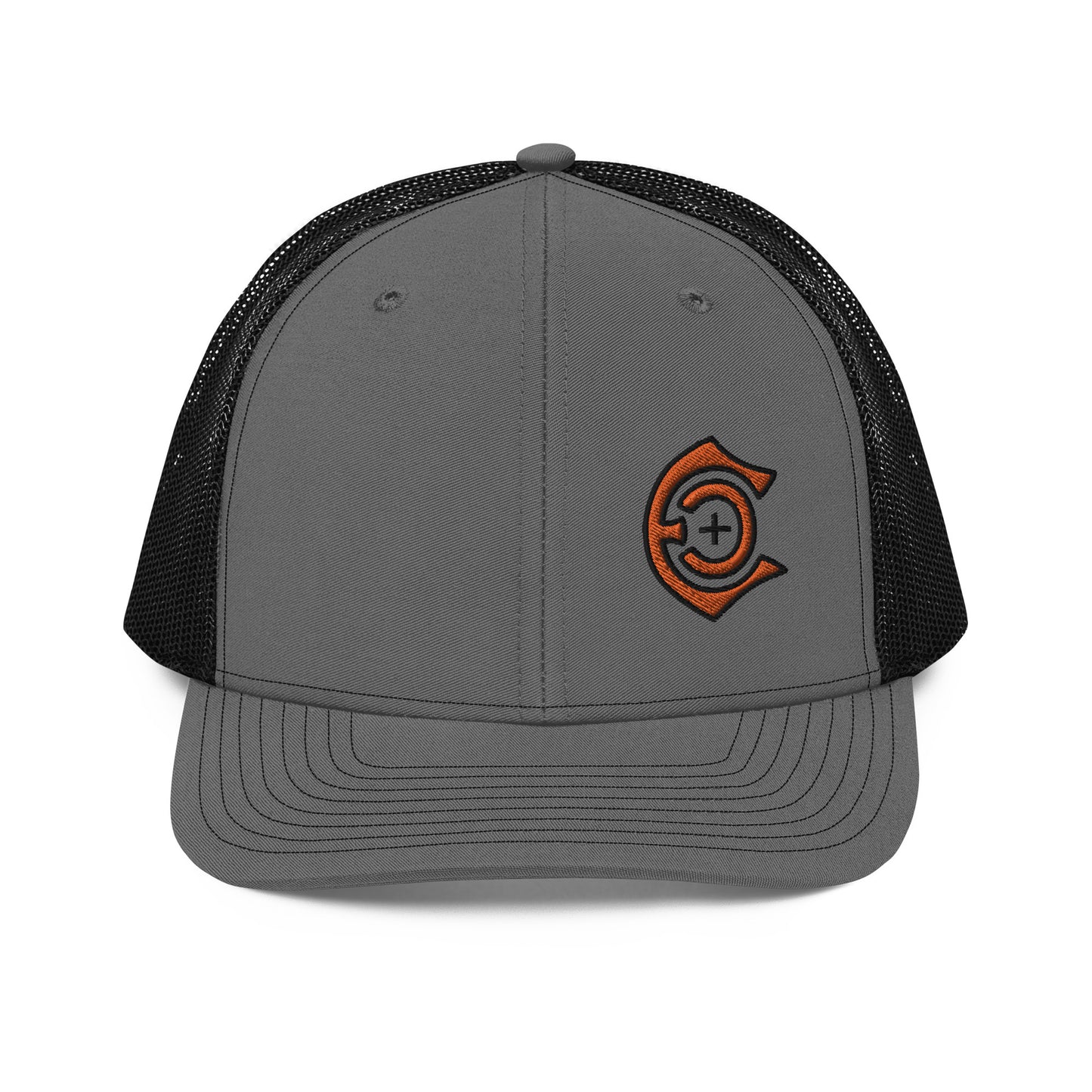 Richardson 112 orange outline logo hats