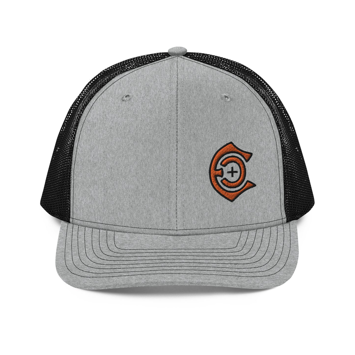 Richardson 112 orange outline logo hats