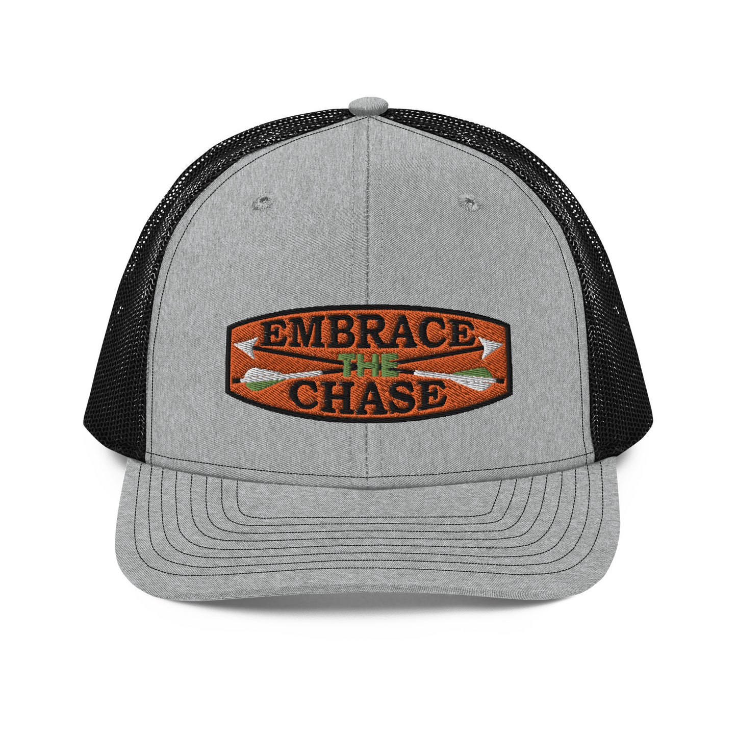 Bow Hunter Orange Patch Richardson 112 Trucker Cap