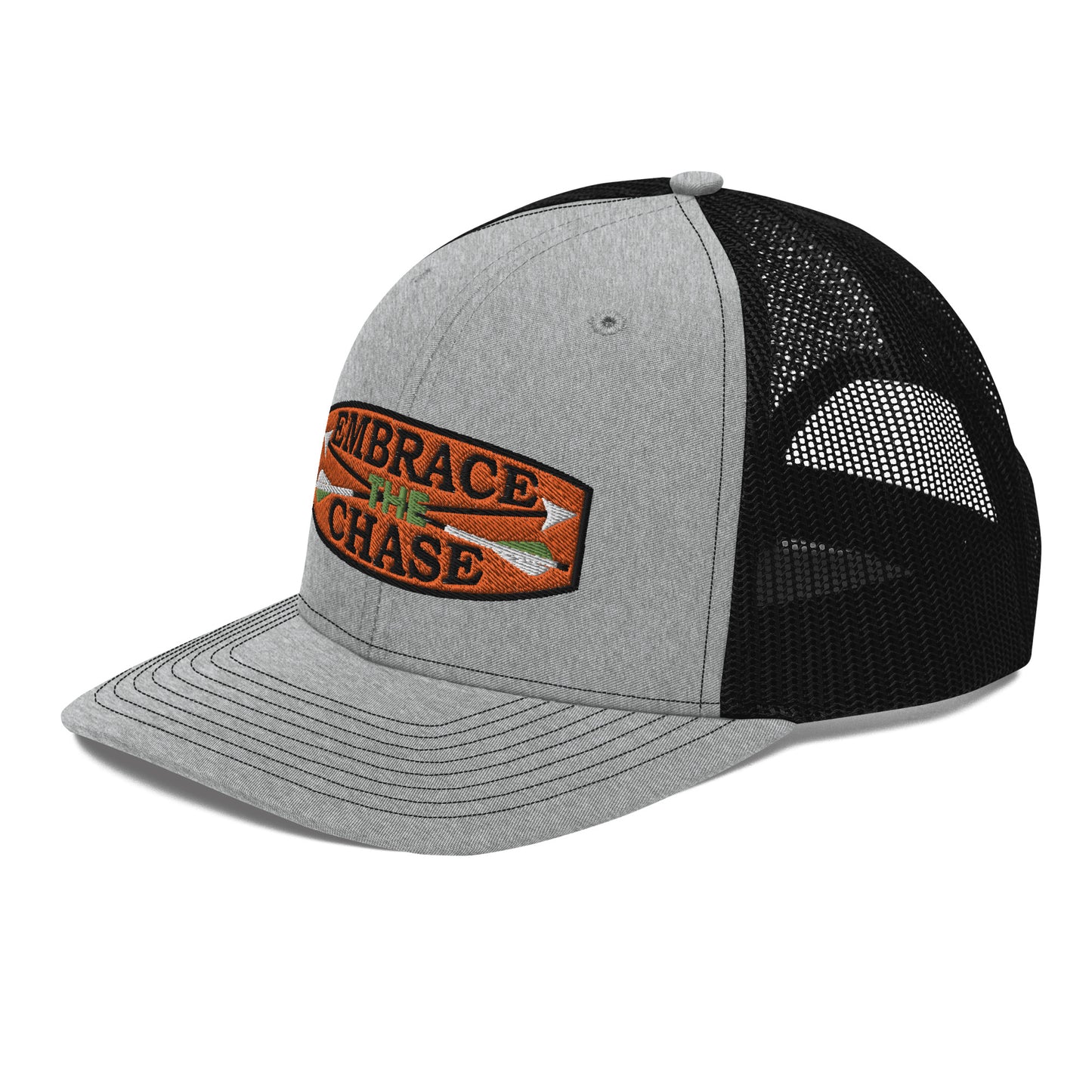 Bow Hunter Orange Patch Richardson 112 Trucker Cap