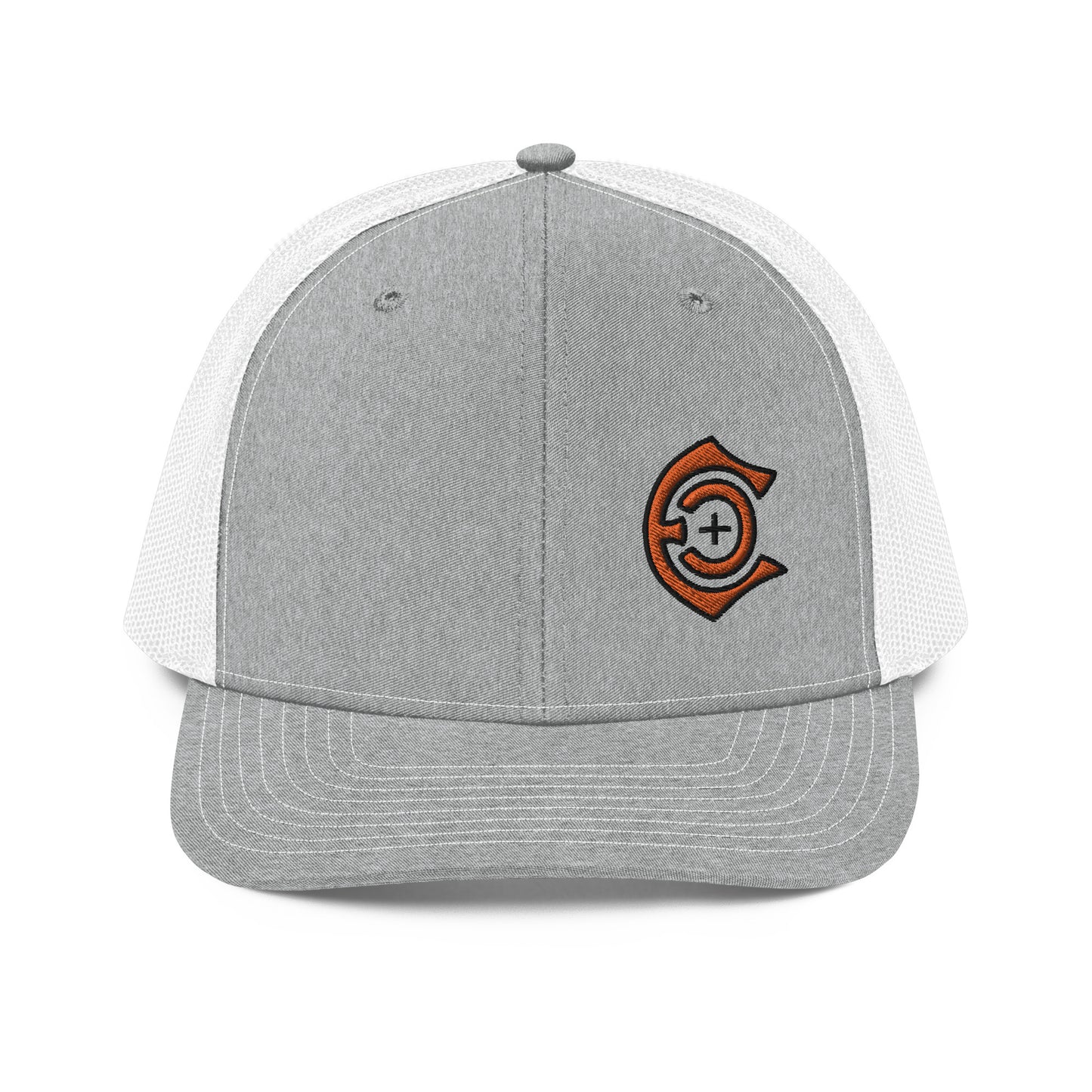 Richardson 112 orange outline logo hats