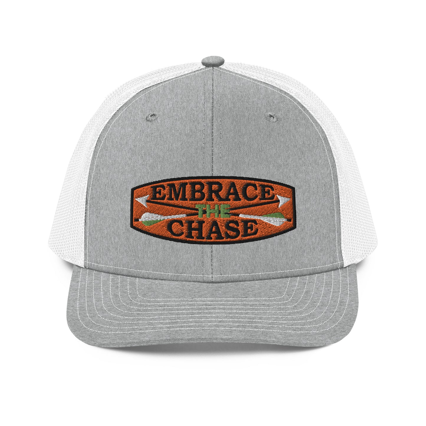 Bow Hunter Orange Patch Richardson 112 Trucker Cap