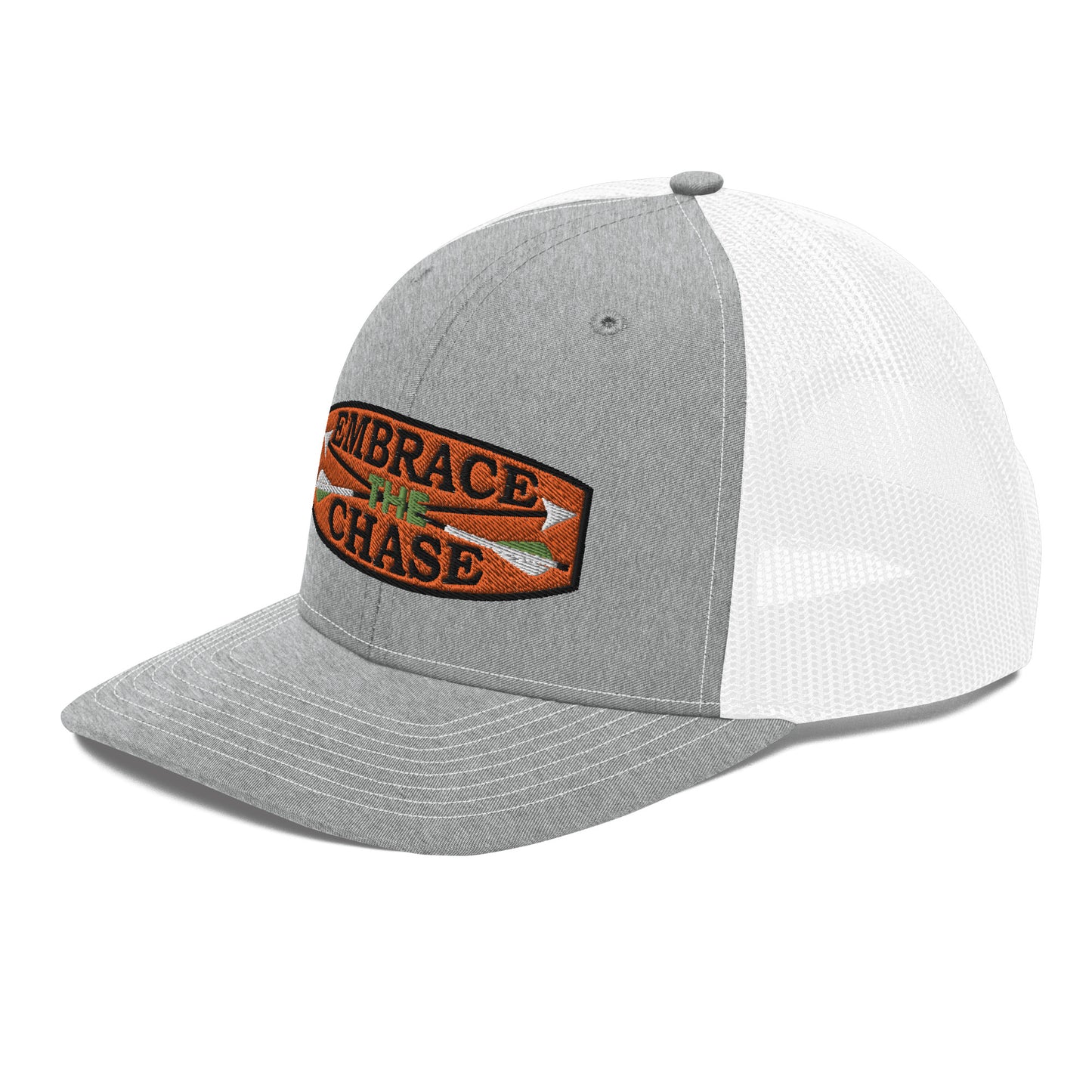 Bow Hunter Orange Patch Richardson 112 Trucker Cap