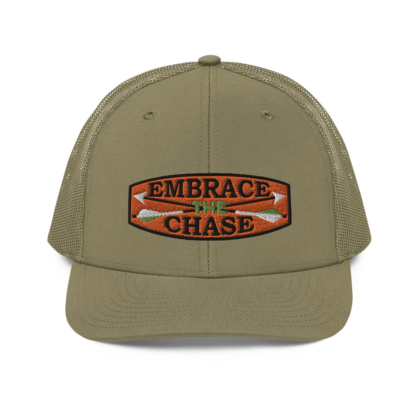 Bow Hunter Orange Patch Richardson 112 Trucker Cap