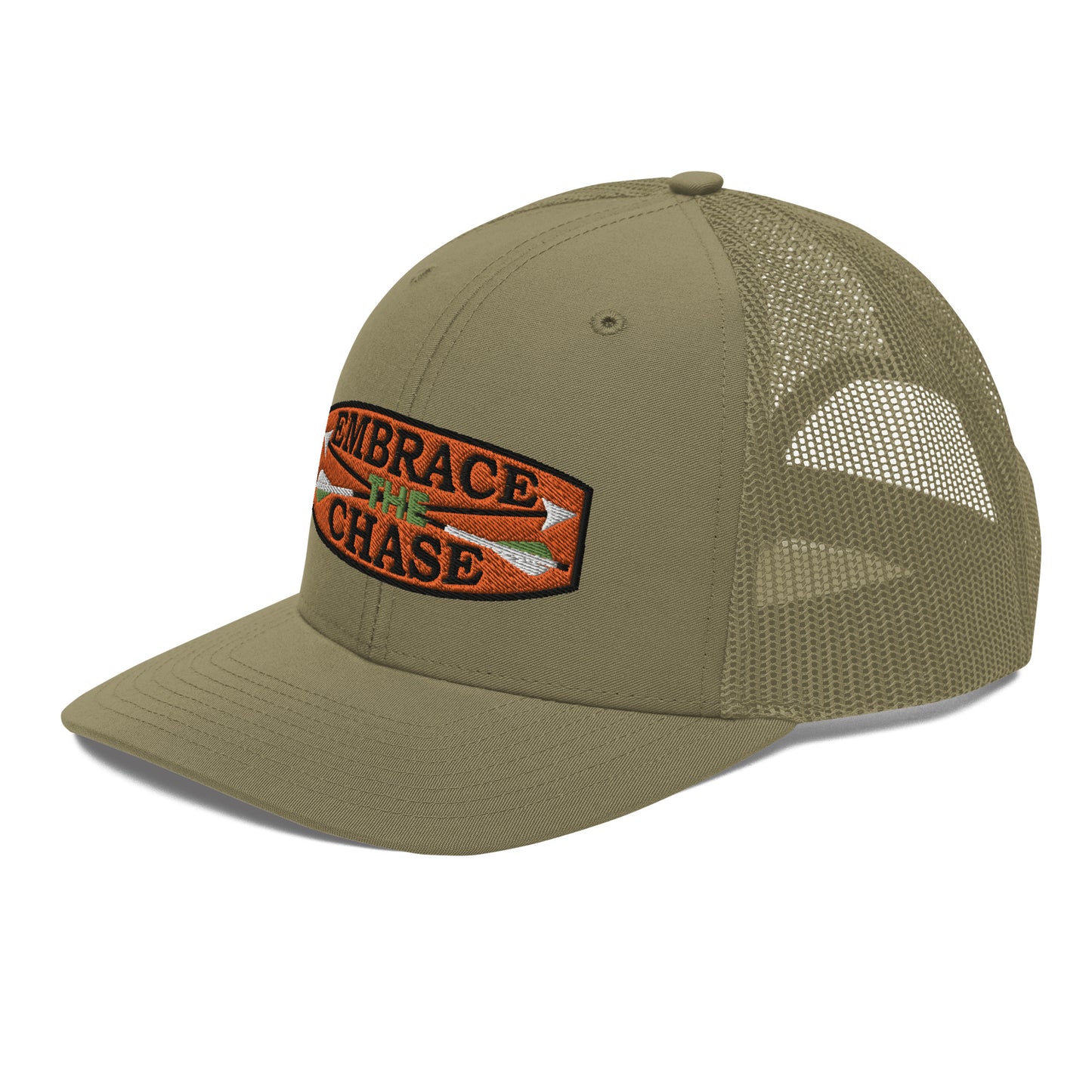 Bow Hunter Orange Patch Richardson 112 Trucker Cap